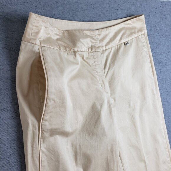 ESCADA Sport Pants Trousers Ivory size 38 Pockets Silky Cotton Blend Stretch - Picture 4 of 14